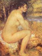 Pierre-Auguste Renoir Seating Girl, painting